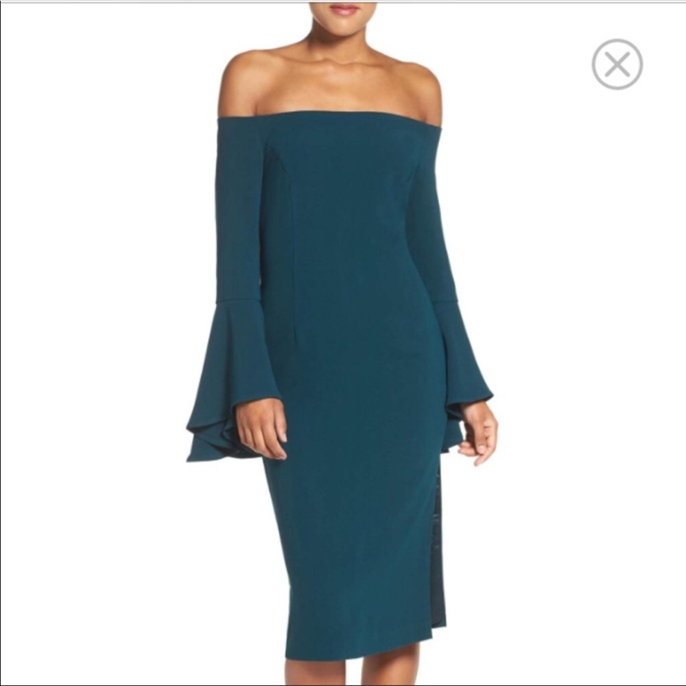 NWT Bardot solange off shoulder midi party dress
